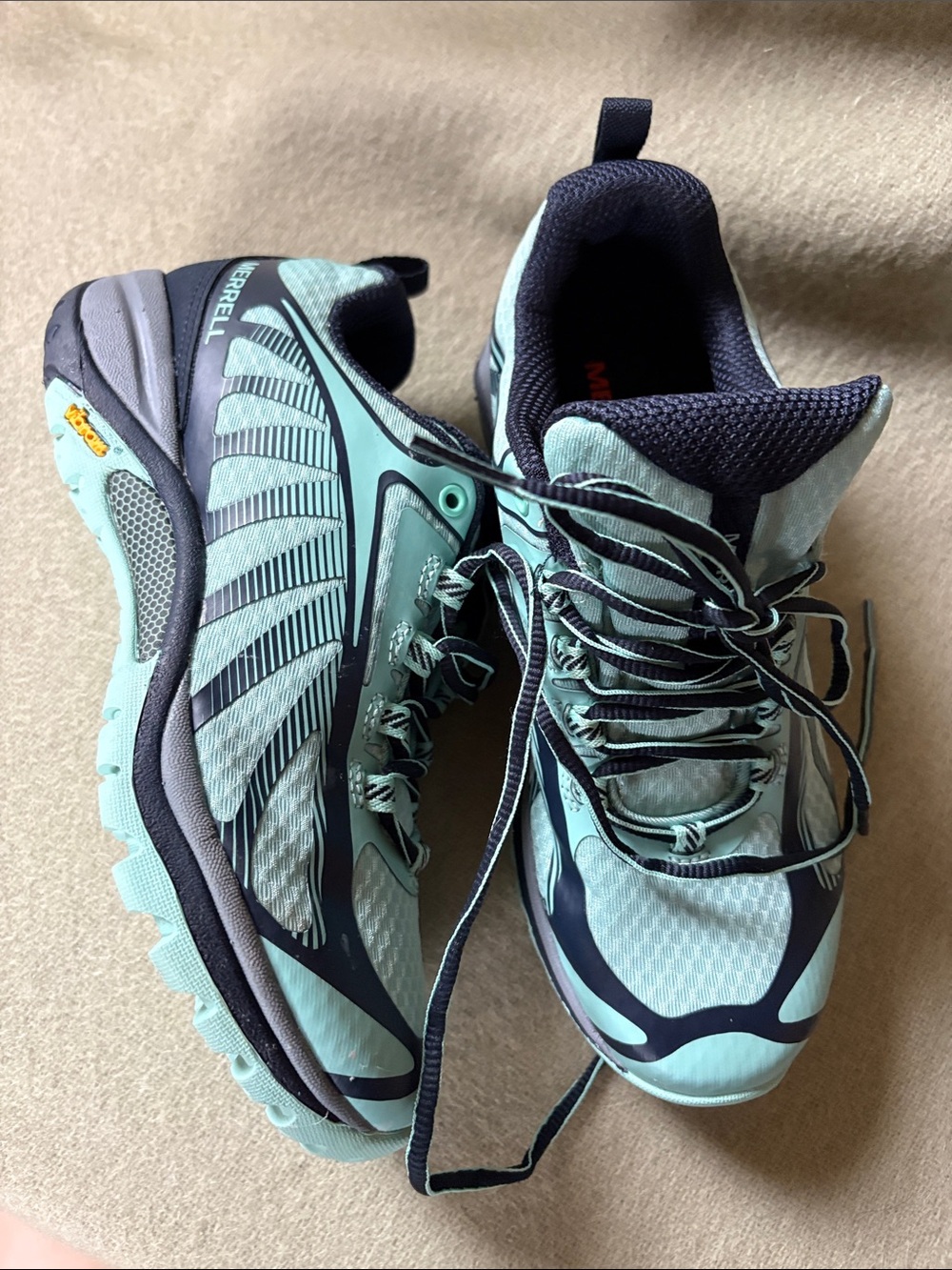 Merrell Women's Mint and Navy Trail Sneakers